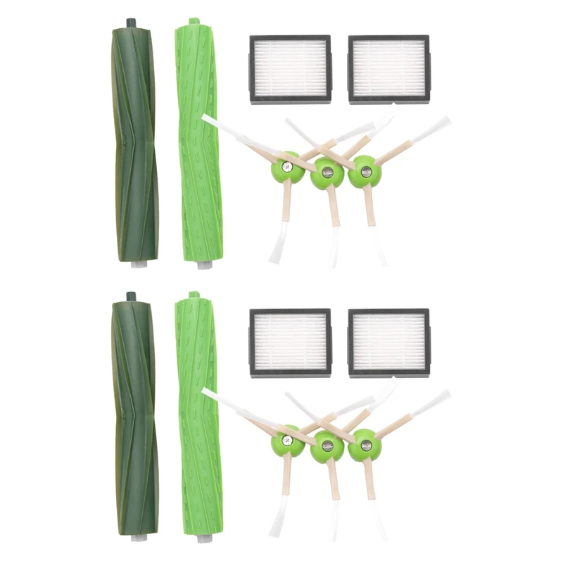 

Replacement Accessory Kit For Irobot Roomba I7 I7+/I7 Plus E5 E6 E7,4 Filters+6 Brushes+2 Multi-Surface Rubber Brushes