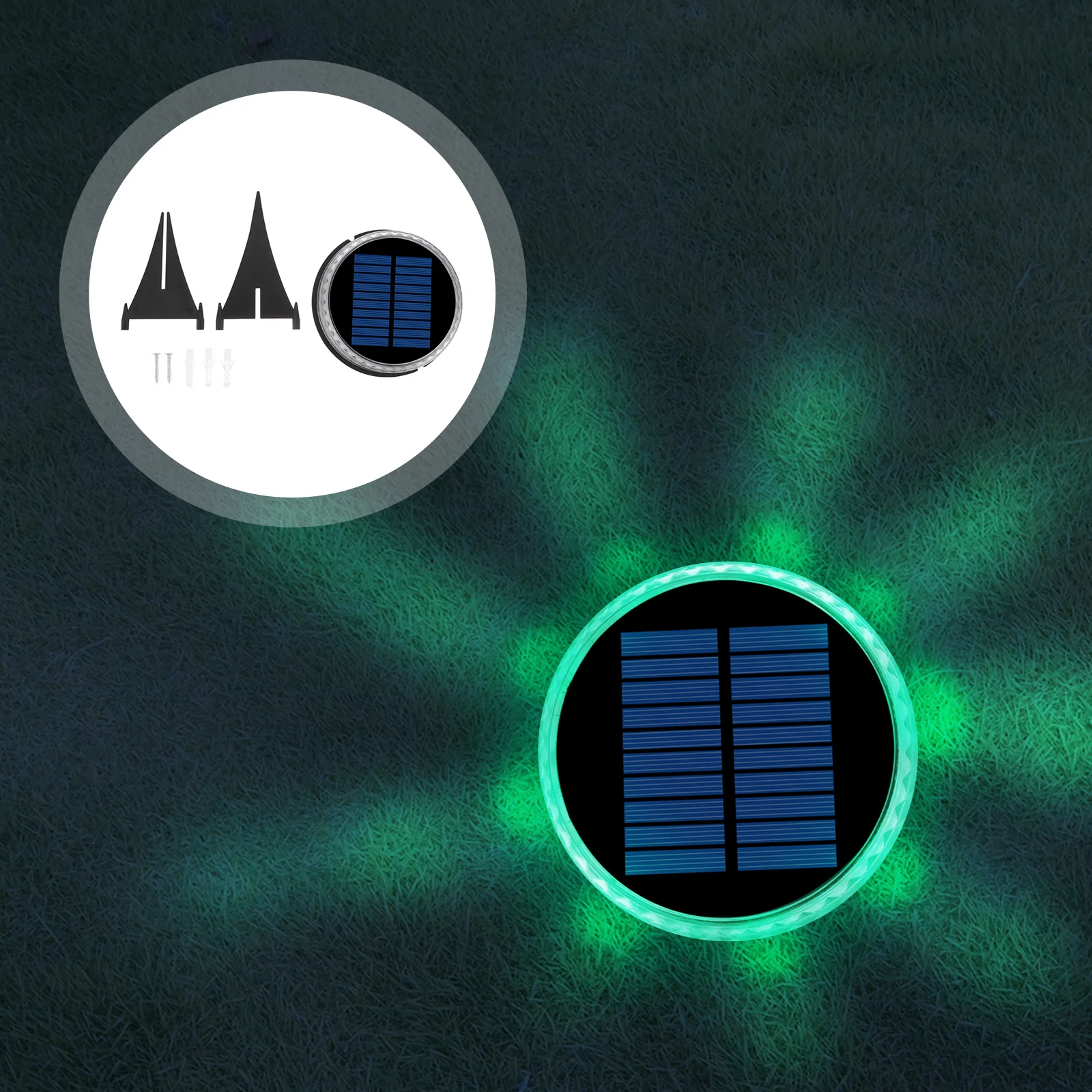 

Landscape Light Deck Lights Solar Powered Garden Lampara Exterior Lawn Outdoor Yard Disk