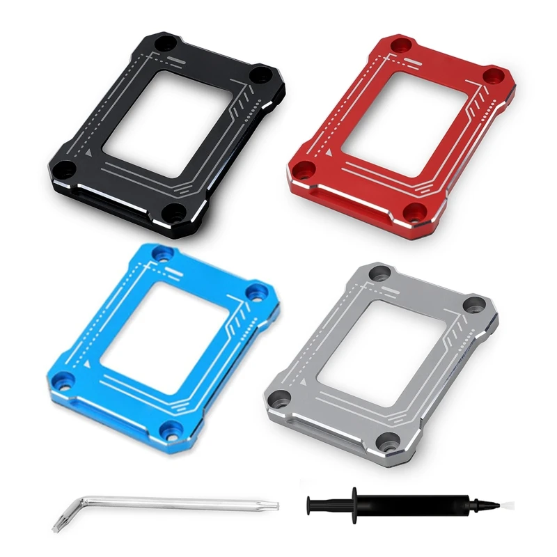 

B0KA CPU Fixing Buckle for LGA17XX-BCF 12 Gen 1700 Bending Correction Frame Buckle Anti-fall Aluminum Alloy Bracket