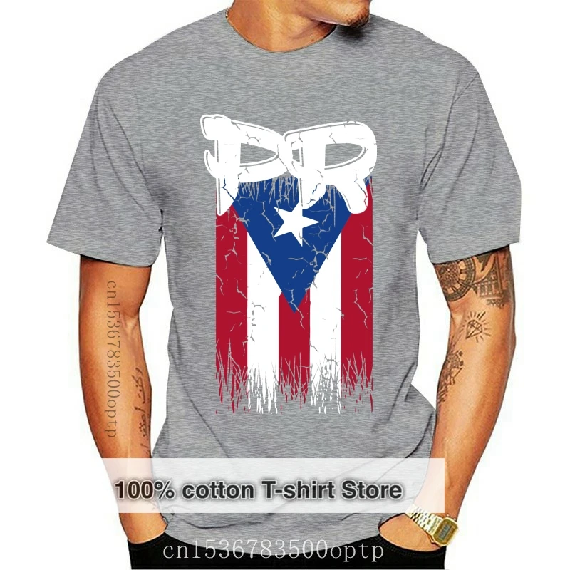 

Puerto Rico T-Shirt Flag Puerto Rico Tee Shirt Short Sleeve S-3Xl Custom Printed Tee Shirt