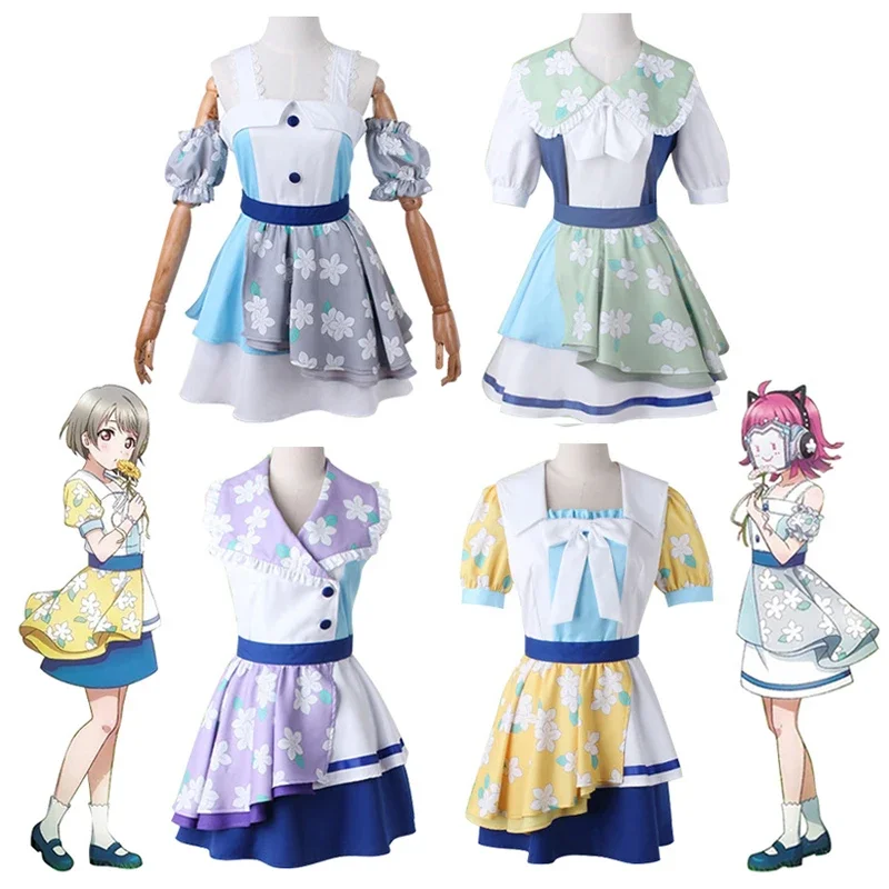 Костюм для косплея Love live накасу кауми Цветочное платье Tennouji Rina аниме одежда