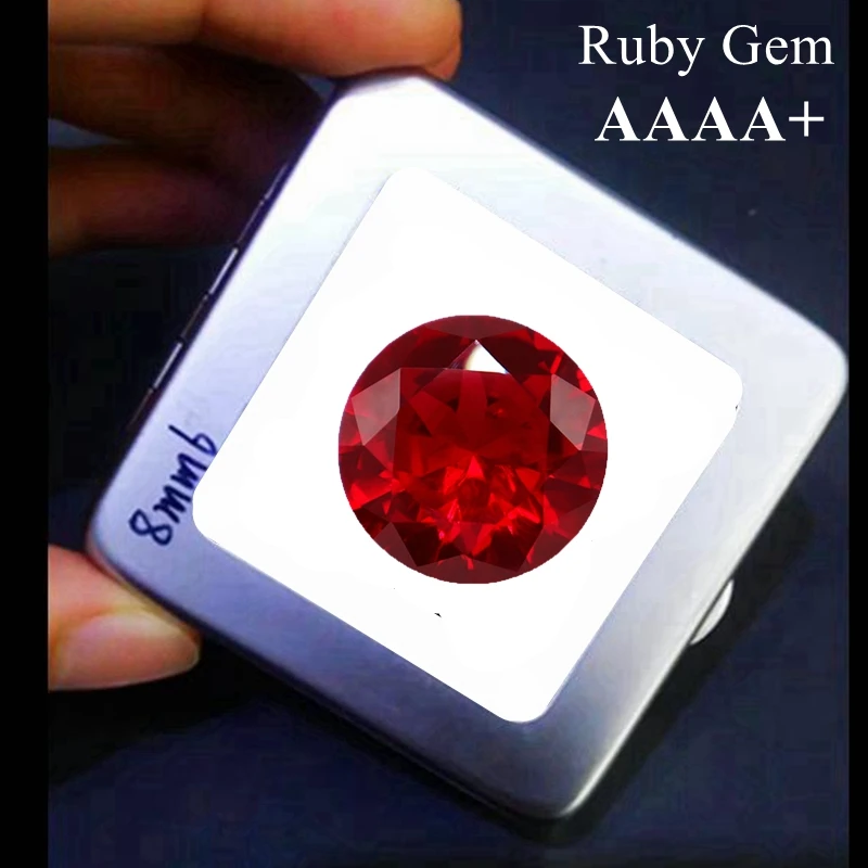 

Box Large Red Ruby Round Cut 6.50Cts Natural Mined 12.0mm Sri-Lanka VVS Loose Gem For Jewelry Making