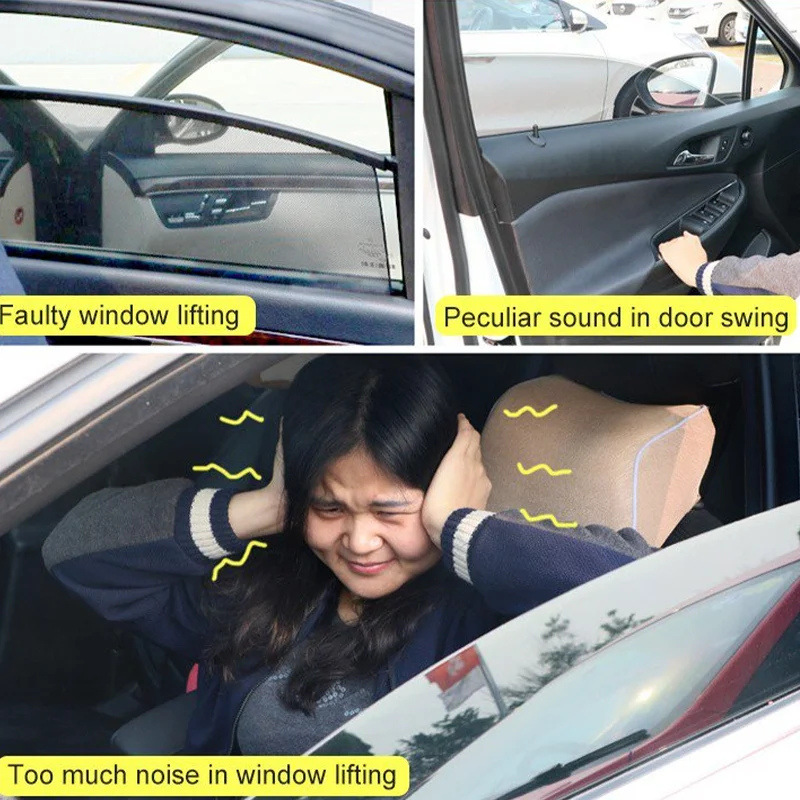 Смазка для окон Резиновая лента защиты от солнца и шума