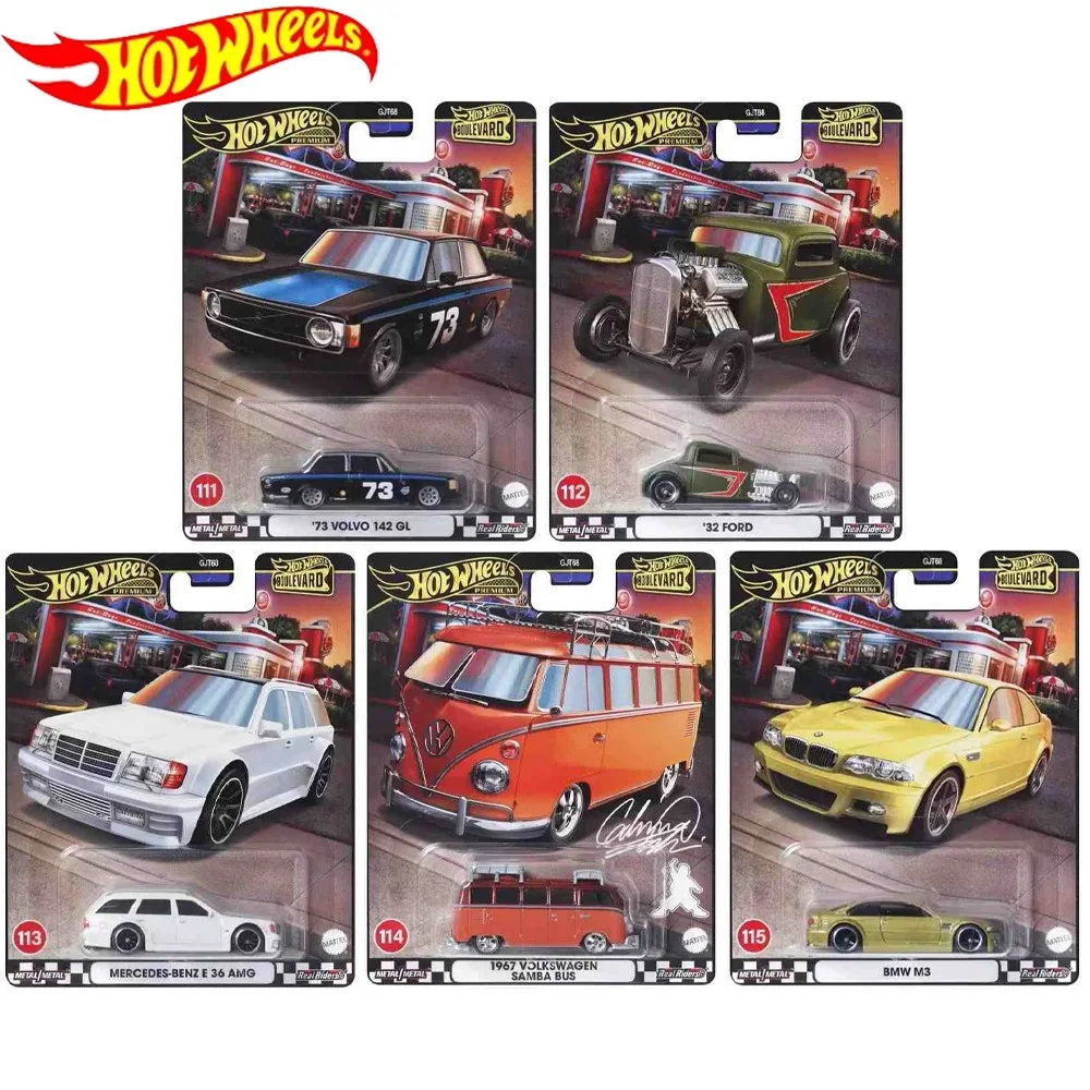 Модель автомобиля Hot Wheels Cars Boulevard Series MAZDA 323 GTR MERCEDES-BNES E 36 AMG 1:64