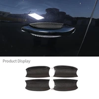 for porsche cayenne 18 21 real carbon fiber door handle outer door bowl cover interior decorative protection auto accessories