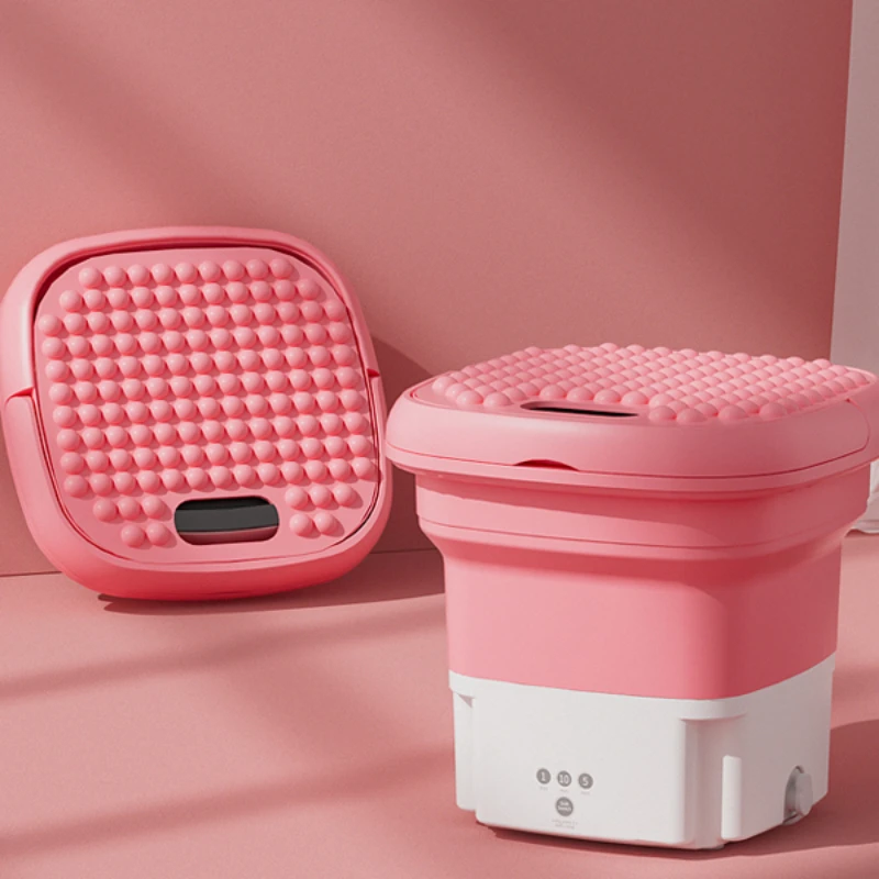 

Mini Folding Washing Machine With Drying Centrifuge Automatic Washing Machine For Underwear Clothes With Dryer Bucket Washing