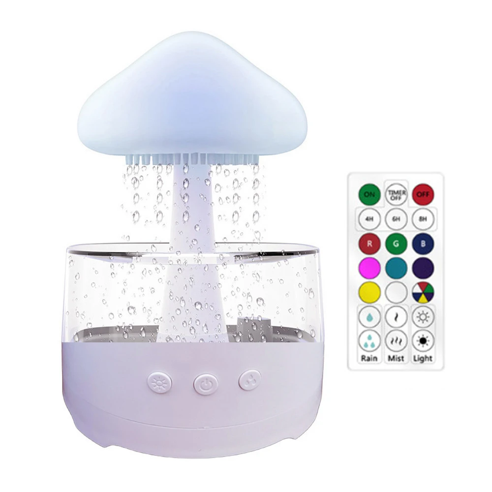 

Облачный дождевой диффузор, увлажнитель, музыкальный Bluetooth-динамик, капля дождя, машина для ароматерапии, ультразвуковая увлажняющая лампа для распыления