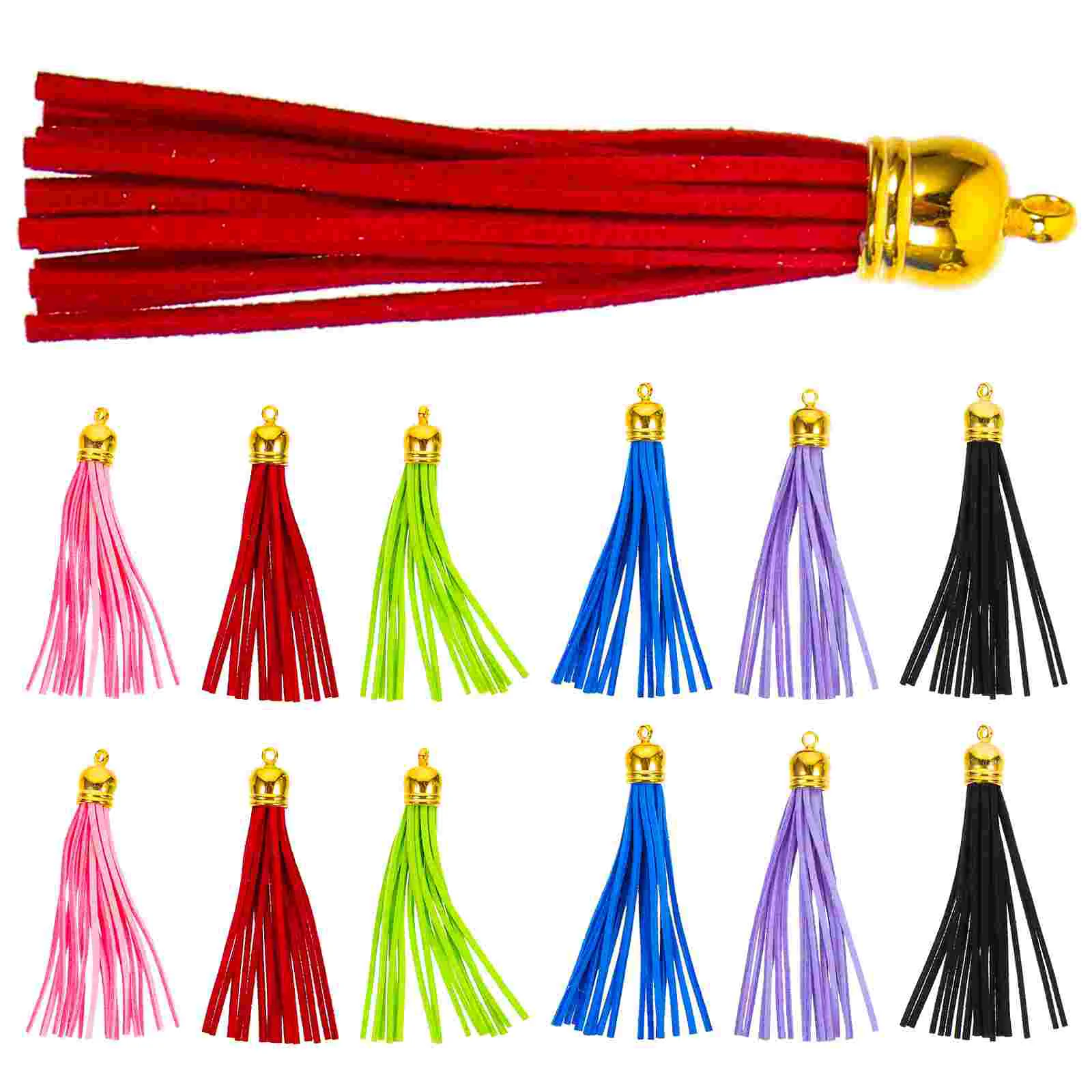 32 Pcs Tassel Keychain Jewelry Making Charms Clothing Tassels Bag Charms Pendant Earring Charms Craft Tassels Charm