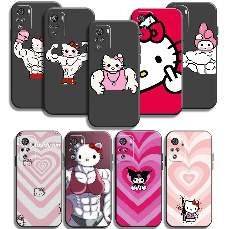 

Hello Kitty Cute Phone Cases For Xiaomi Redmi 9AT 9 9T 9A 9C Redmi Note 9 9 Pro 9S 9 Pro 5G Funda Back Cover Soft TPU Coque