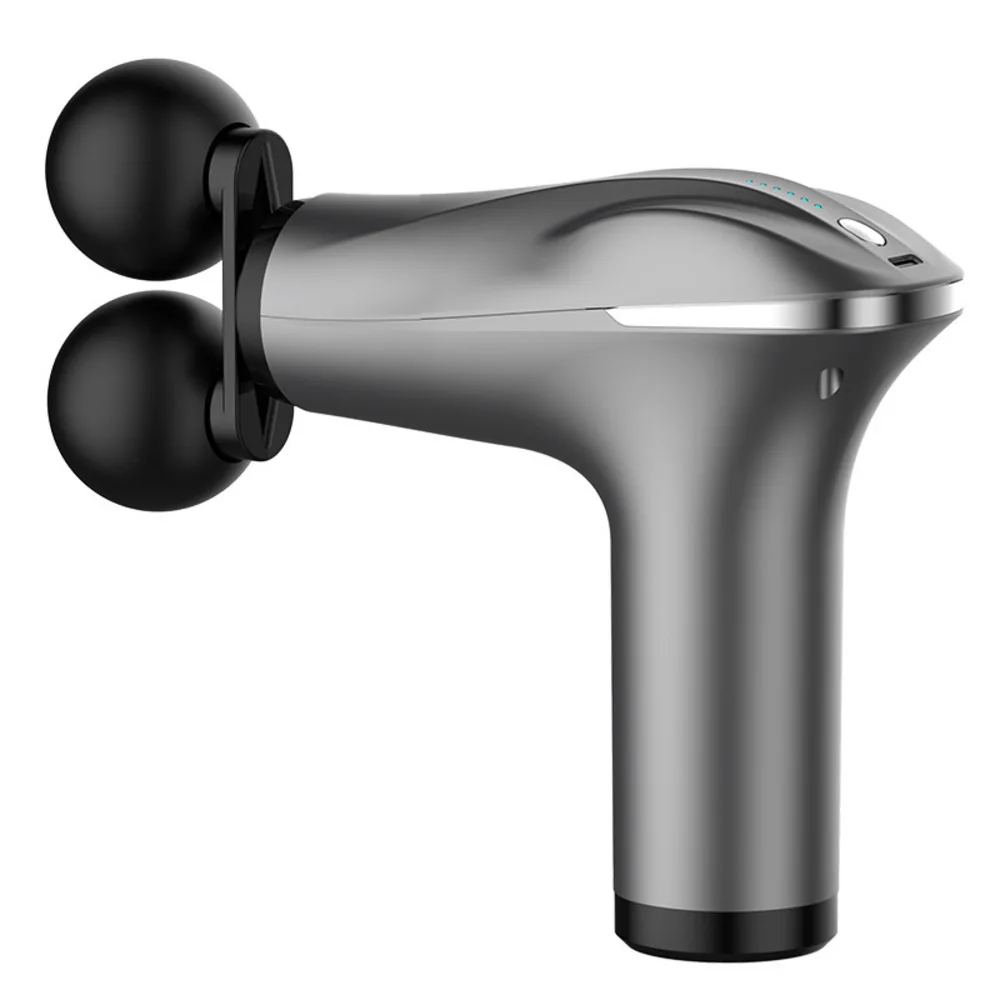 Двойной массажный пистолет электрический портативный массажер для расслабления