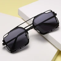 retro steampunk style square frame sunglasses fashion rectangular anti ultraviolet uv400 casual sunglasses for adultwomenmen