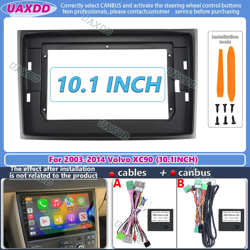 Радио Fascia авто 10 1 дюйма pollici VOLVO XC90 2003-2014 Комплект приборной панели installa Facia Console GPS