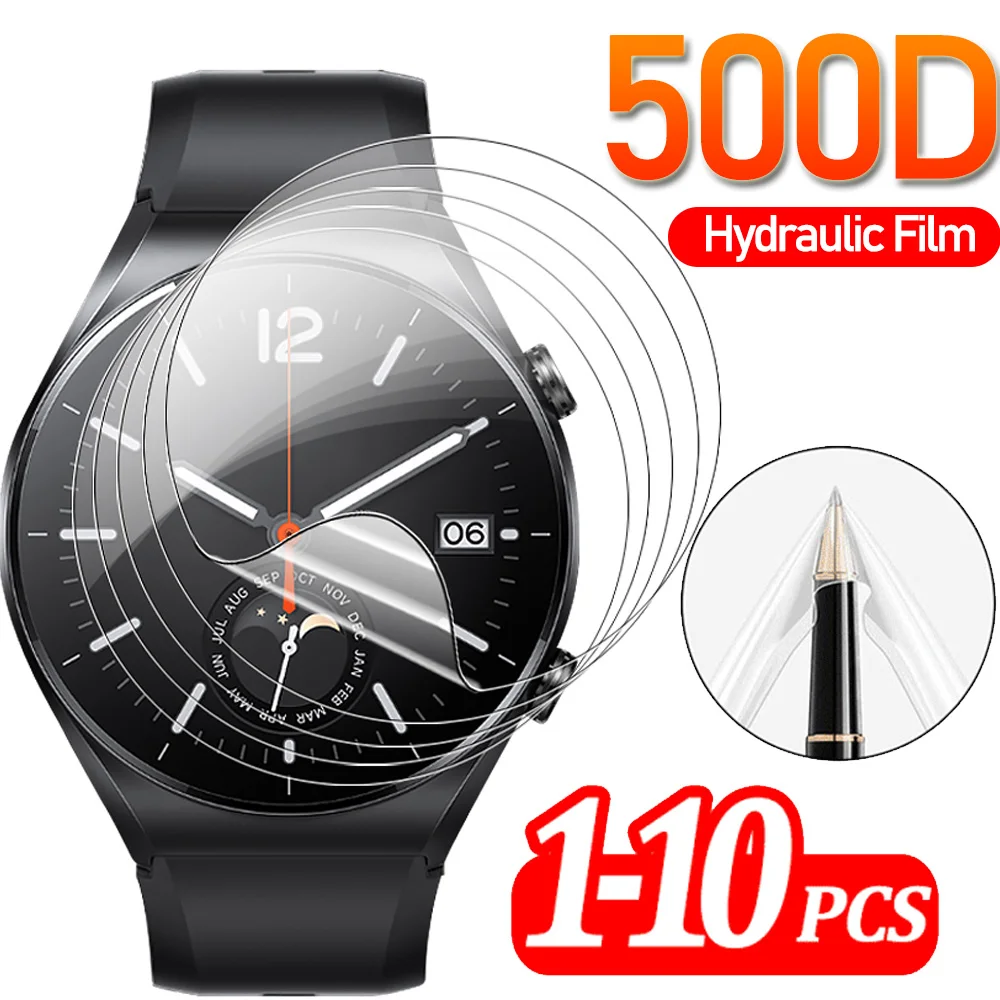 

For Xiaomi Watch S1/S1 Pro Screen Protector TPU Anti-Scratch Soft Hydrogel Film for Xiaomi Watch S1 Pro Smart Watch Accessories