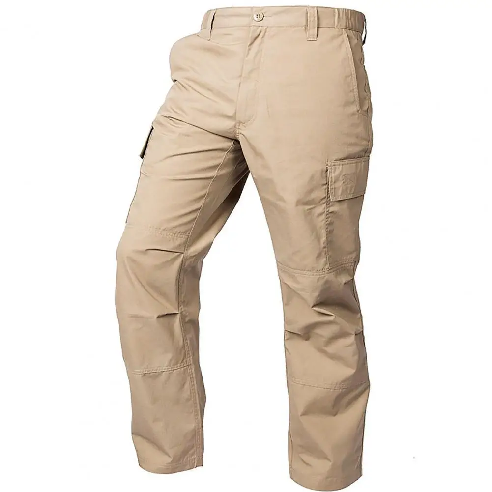 

Cargo Pants Trousers for Men 2022 Casual Multi Pockets Mid Waist Multi-pockets Summer Trousers Men Military Style Trousers