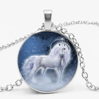 the sky horse pendant necklace glass necklace and necklace chain in the sky of western mythology
