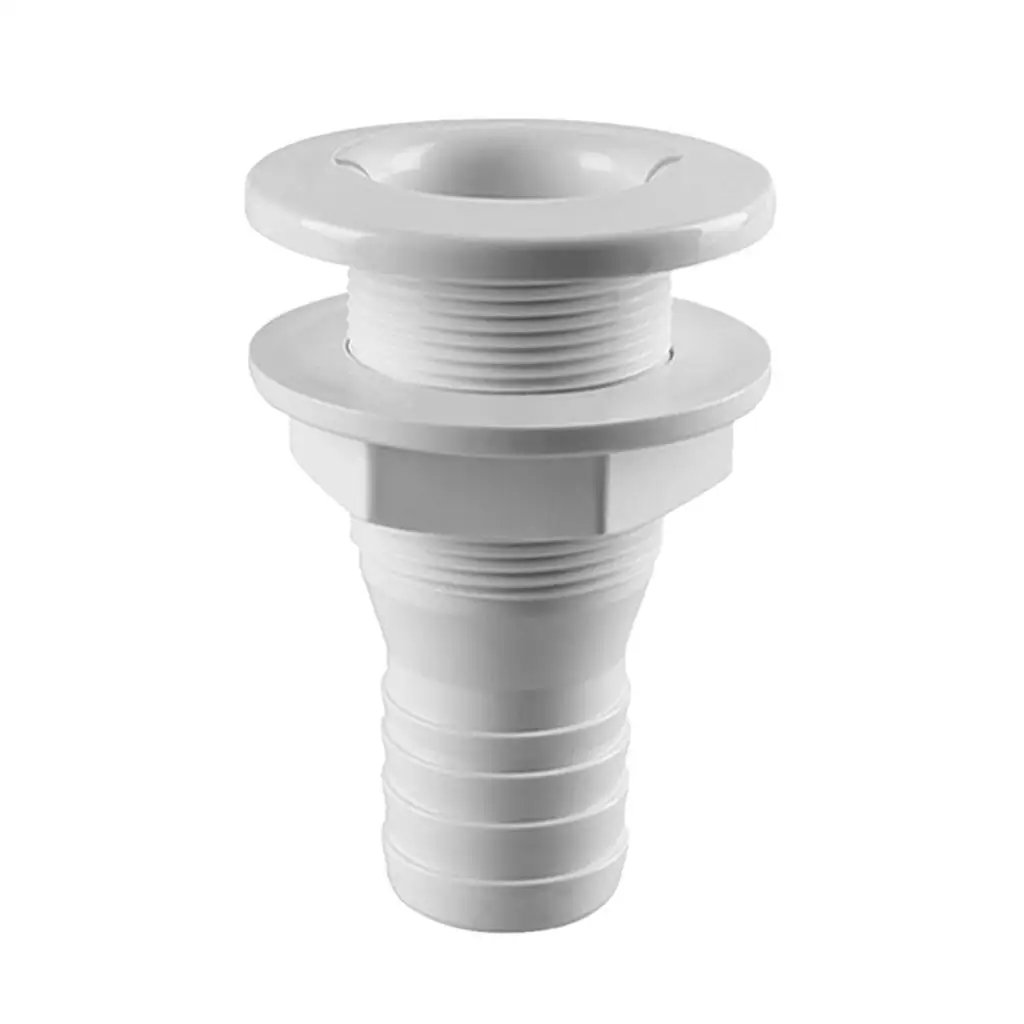 

5/8 3/4 1" 1-1/2 1-1/4 Inch Nylon White Thru-Hull Bilge Pump and Aerator Hose Fitting for Boats Yacht