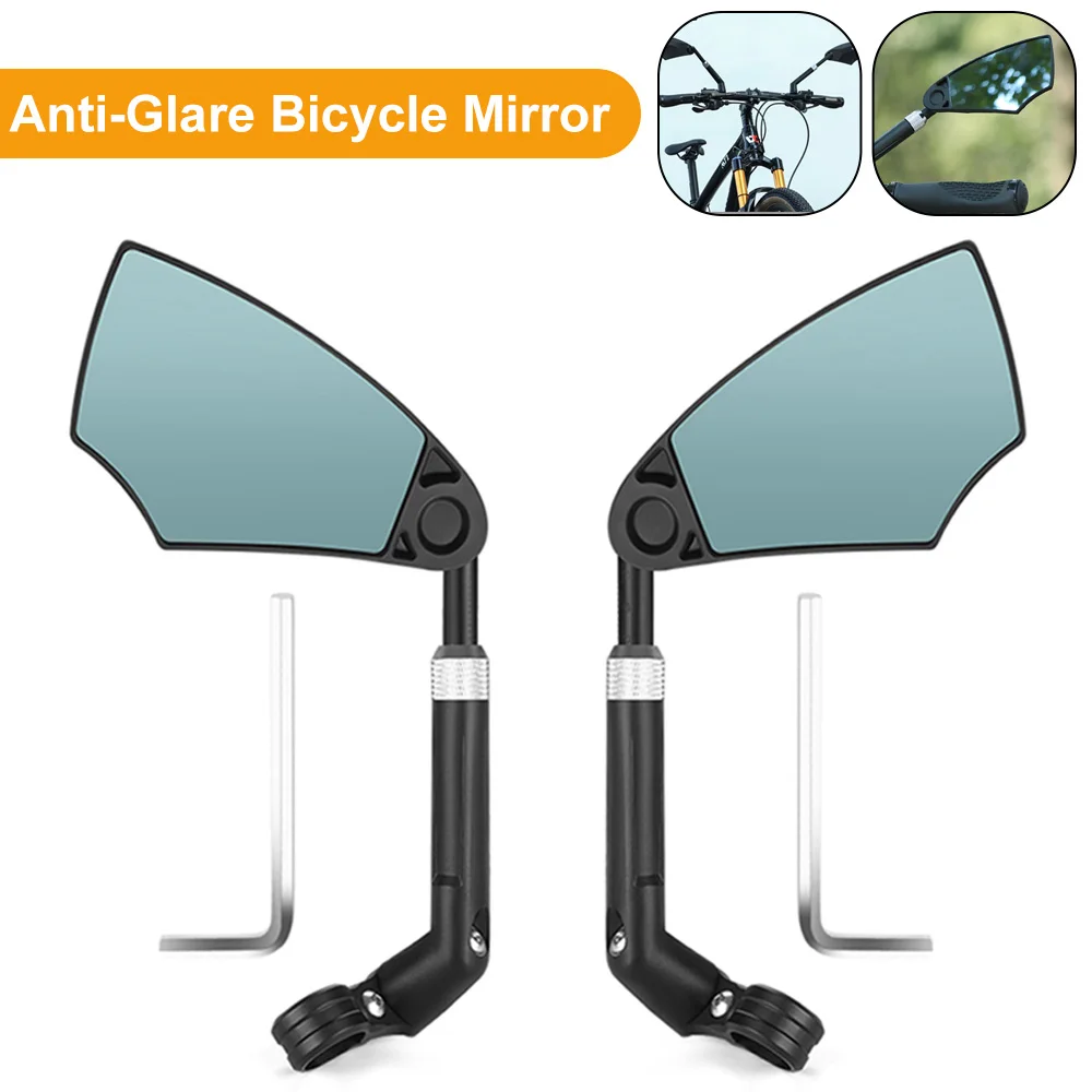 

Зеркало для велосипеда с антибликовым покрытием, Руль заднего вида, широкий угол обзора, отражает вид сзади, аксессуары для электрического скутера