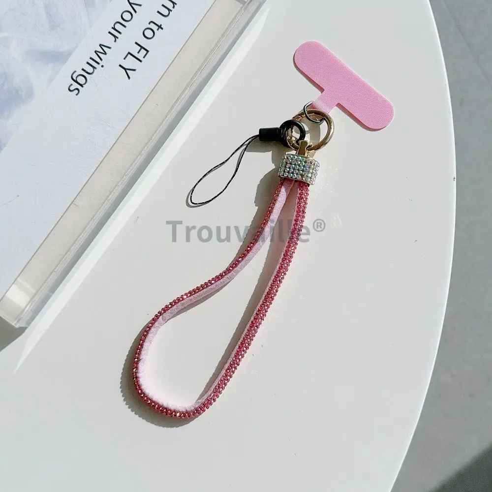 Роскошный Бриллиантовый телефонный очаровательный ремешок на запястье короткий