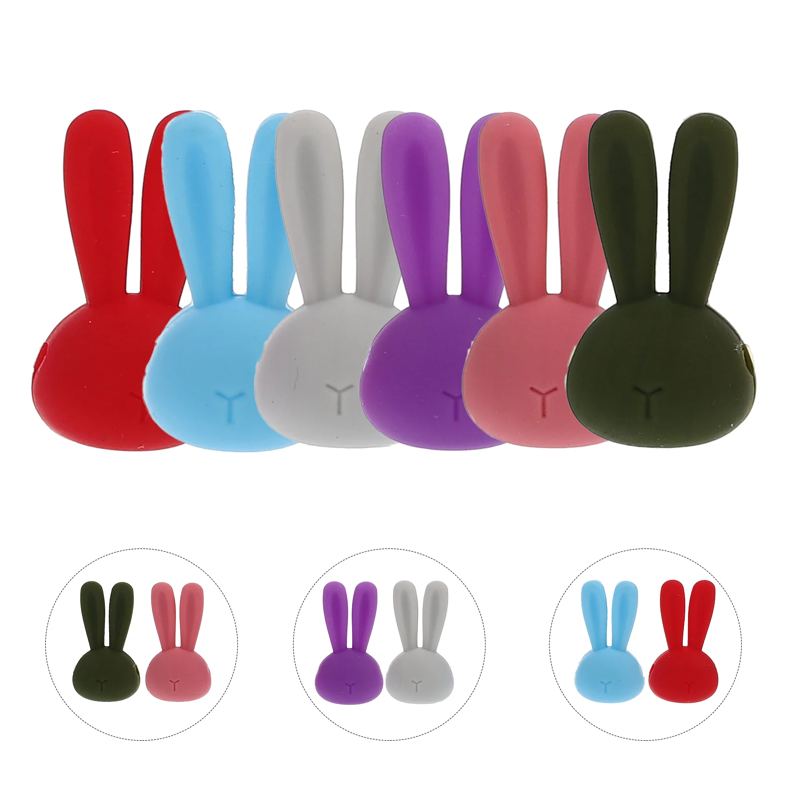 

6Pcs Wear-resistant Portable Reusable Cup Markers Markers For Dinner Wear-resistant Markers for Holiday Decor Party