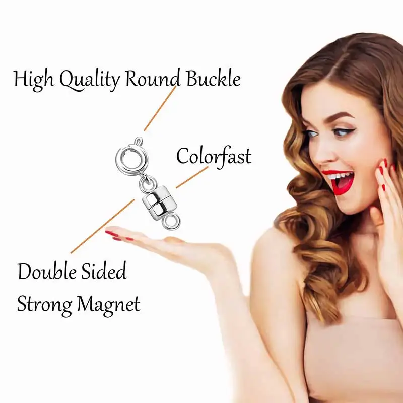 1 шт. магнитная застежка конвертер золотое ожерелье застежки серебряные