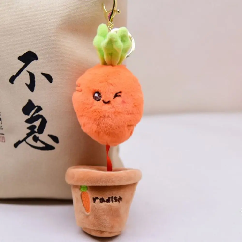 

Toy Hanging Ornament Alloy Vegetables Girl Gift Car Key Ring Pulling Out Carrot Key Chain Bag Pendant Korean Style Key Chain