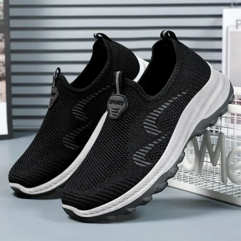 Новинка лета 2024 мужская обувь дышащая прогулочная для пар среднего и пожилого