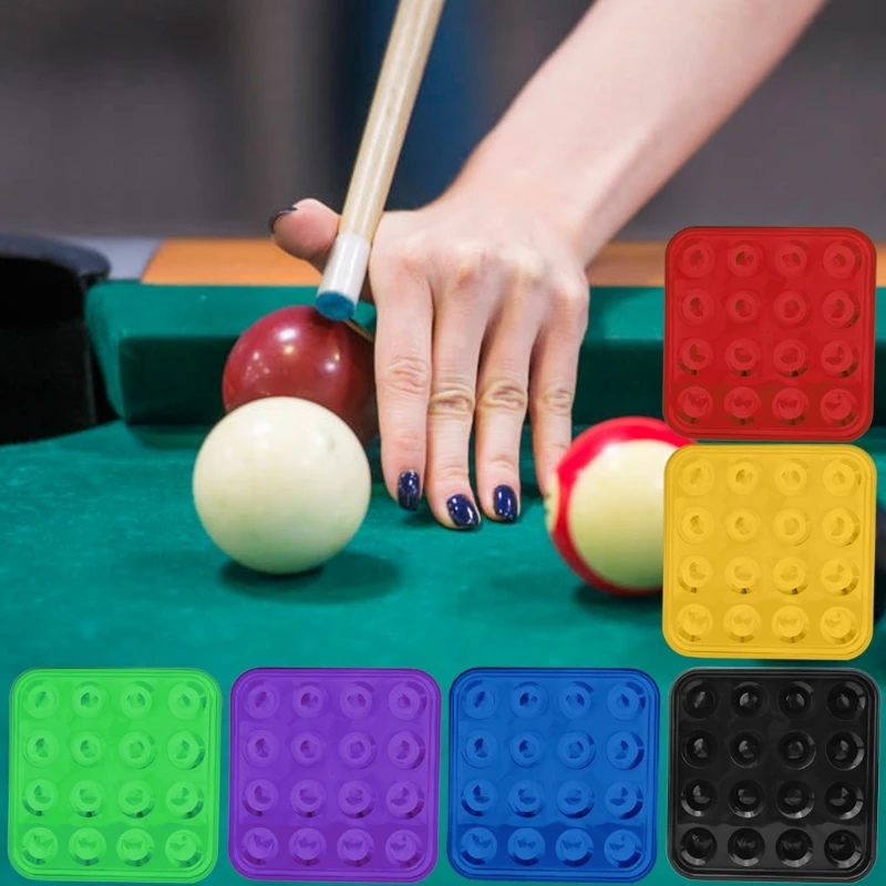 

Standard Billiards Pool Ball Tray for 16 Balls, Billiard Ball Set, Pool Accessory for Billiards Parlor, Multicolor