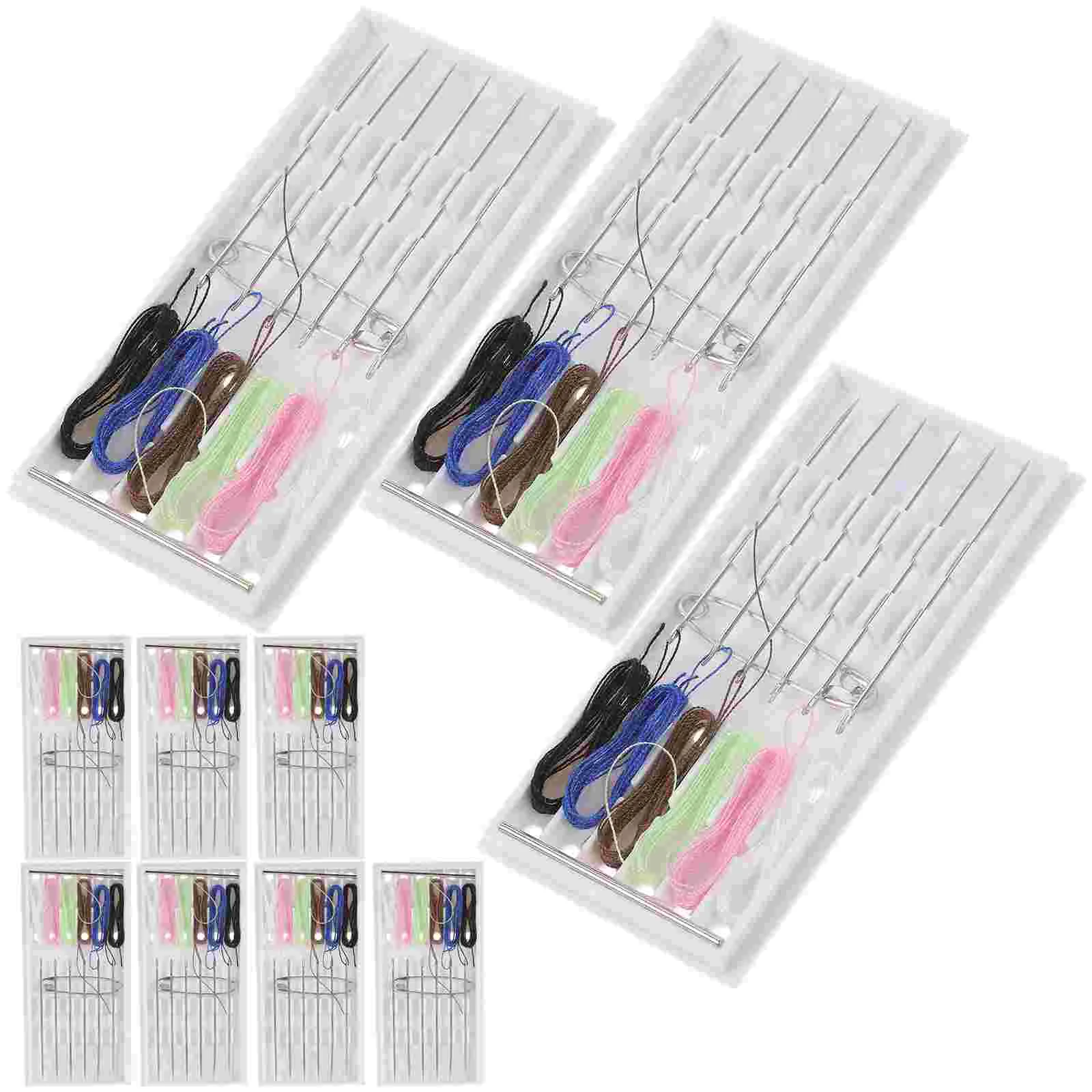 

Kit Sewing Travel Needle Threaded Thread Fix Mini Repairing Hotel Quick Hand Clothing Pre Grooming Set Portable Diy Emergency