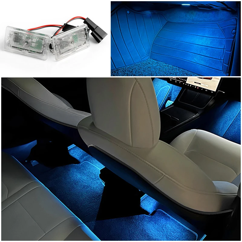 Светодиодный автомобильный светильник для ног окружающая лампа Tesla Model 3 Y S X Control