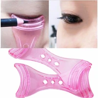 2 colors convenient mini girls women environmental anti slip round hole plastic eyeliner guide tool