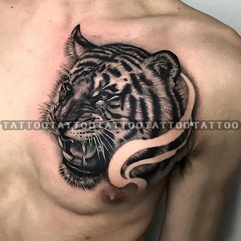 

Animal Tattoos Waterproof Tiger Temporary Tattoo for Woman Men Fake Tattoo Stickers Lasting Arm Tattoo Art Tatuajes Temporales