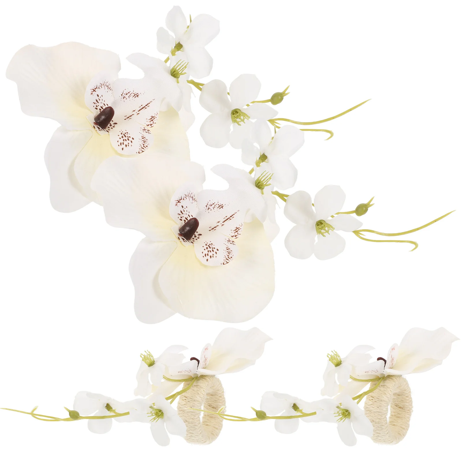 

Napkin Ring Rings Holder Towel Buckles Wedding Flower Floral Serviette Buckle Holders Party Hand Spring Farmhouse Easter
