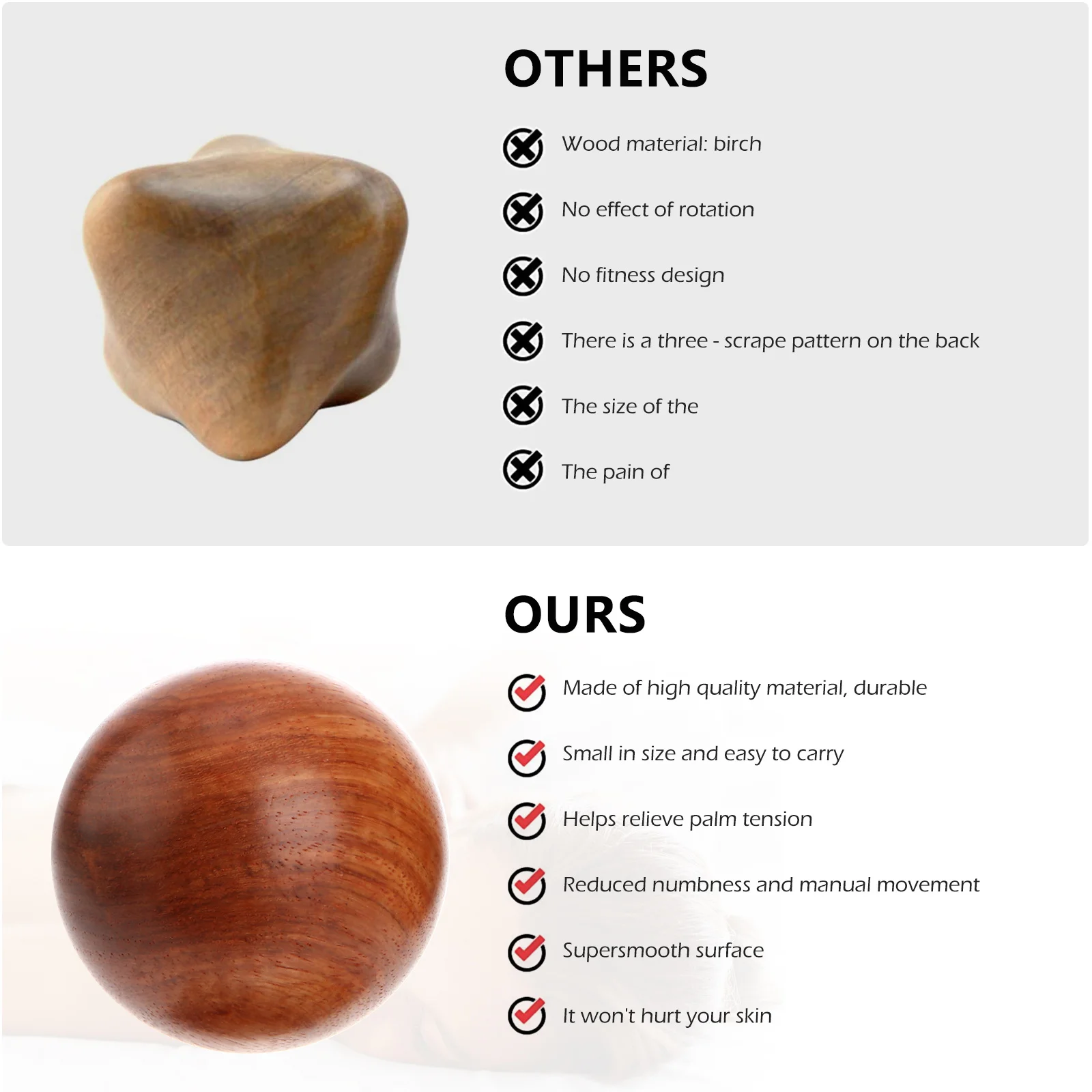 2 шт. массажный гандбол шарики Баодин роликовые для йоги арахис китайские сферы