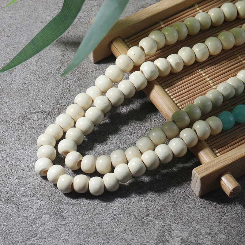 Жемчужное ожерелье OAIITE Mala желтый тигровый глаз синий камень деревянные бусины