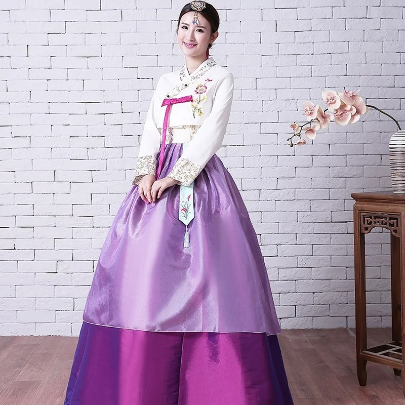 

6 Colors Korean Style Clothing Korean Traditional Hanbok Dress Fashion Clothing National Costume Women New Cosplay Palace Dress
