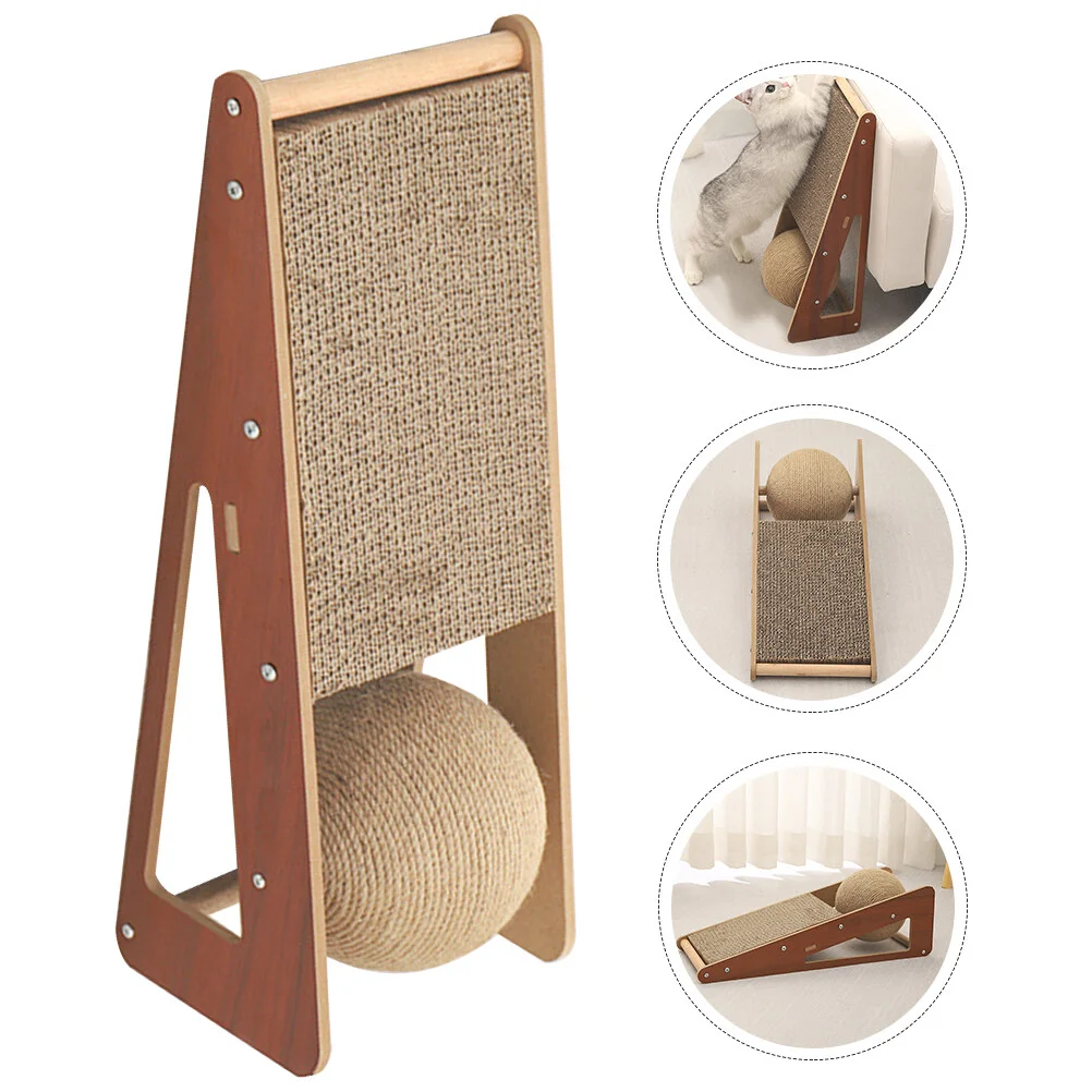 

Kitten Scratchers Toys Kitten Supply Scratcher Household Scratching Cardboard Floor Sisal Scratch-resistant Stable