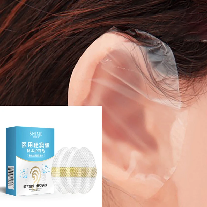 

10Pcs Waterproof Ear Protector Cover Caps Children's Waterproof Ear Patches Baby Navel Protector Hairdressing Dye Shield Shower