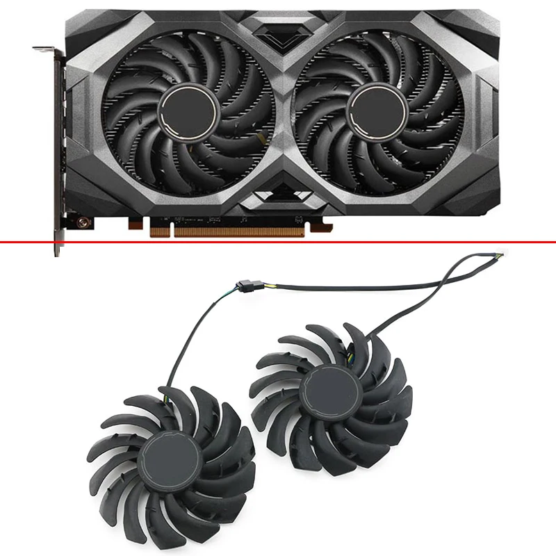 

2pcs 87MM PLD09210S12HH 4PIN RX5700 RX5600 5500 GPU FAN For MSI RADEON RX 5600 5700 XT MECH OC Graphics Video Card Cooling Fans