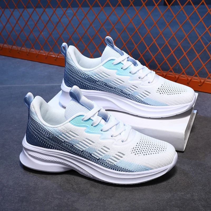 

Charming fashion women's shoes breathable flying woven four seasons new sports leisure running shoes