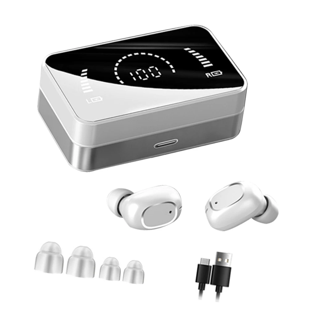 

TWS-совместимые наушники с Bluetooth 5,0, 3500 мАч, светодиодный дисплей, зарядная коробка, беспроводные наушники, спортивные водонепроницаемые науш...