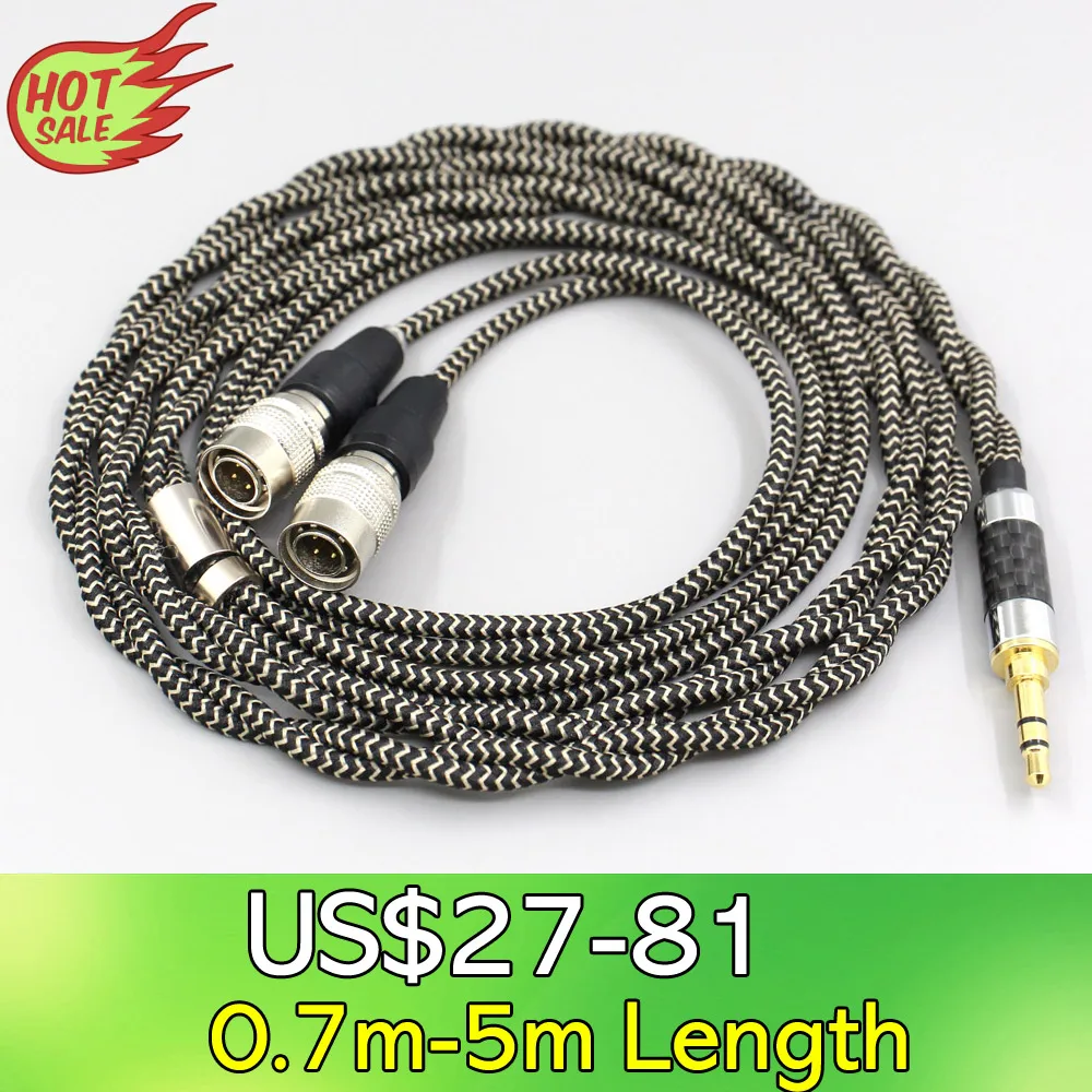

2 Core 2.8mm Litz OFC Earphone Shield Braided Sleeve Cable For Mr Speakers Alpha Dog Ether C Flow Mad Dog AEON Headphone LN00806