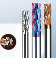roughing end mill solid carbide hrc5565 34 flutes milling cutter cnc engraving machine cutter bits for steel iron aluminum