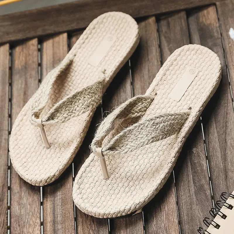 

Женские сандалии в этническом стиле, модные пляжные шлепанцы на плоской подошве, с застежкой, 2022