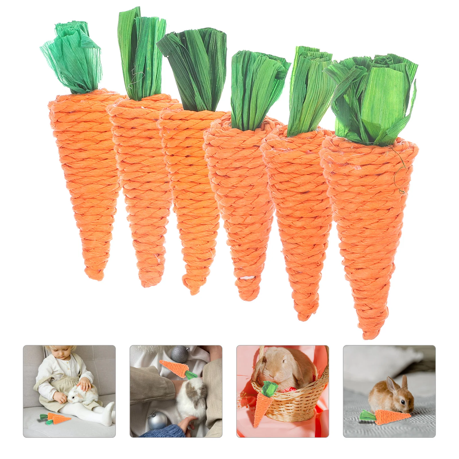 

Hamster Toys Chew Toy Rabbit Chewing Molar Teeth Accessories Cage Bunny Treats Care Carrot Plaything Dwarffor Carrots Easter