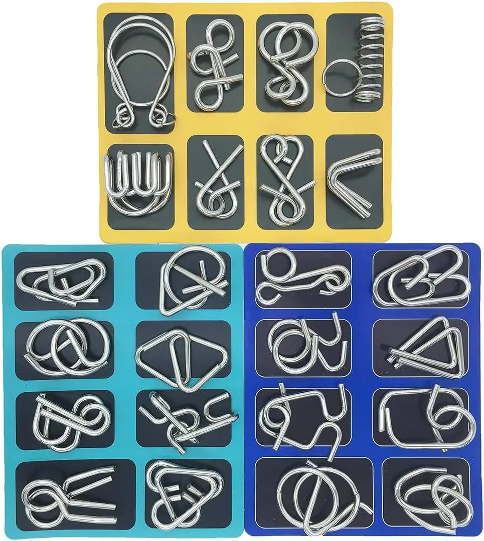 24 шт./набор металлические головоломки