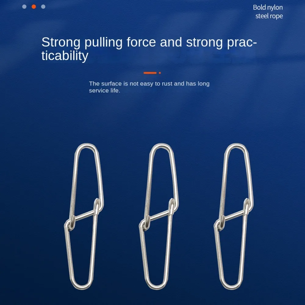 

Double Button Pin Stainless Steel Connector Hook Connecting Ring Fishing Accessories Horoscope Ring Lure Connector