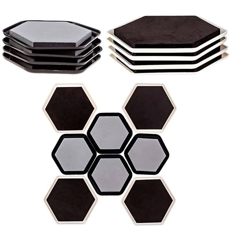 

8pcs Furniture Slider Pads Heavy Movers Floor Protector Carpet Tile Wood Working Furniture Moving Sliders