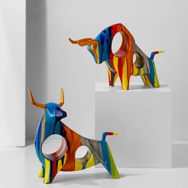 

Головы животных, украшение ручной работы, абстрактная смола, бык, богатство, искусство, скульптура, ремесла, декоративное украшение