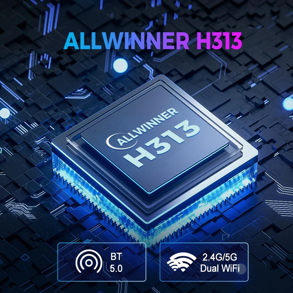 Фото Z1 TV BOX Allwinner H313 ATV Android 10 TV Box BT5.0 4G 5G Dual Wifi 100 4K Видео голосовое управление 3D Set Top Box №5