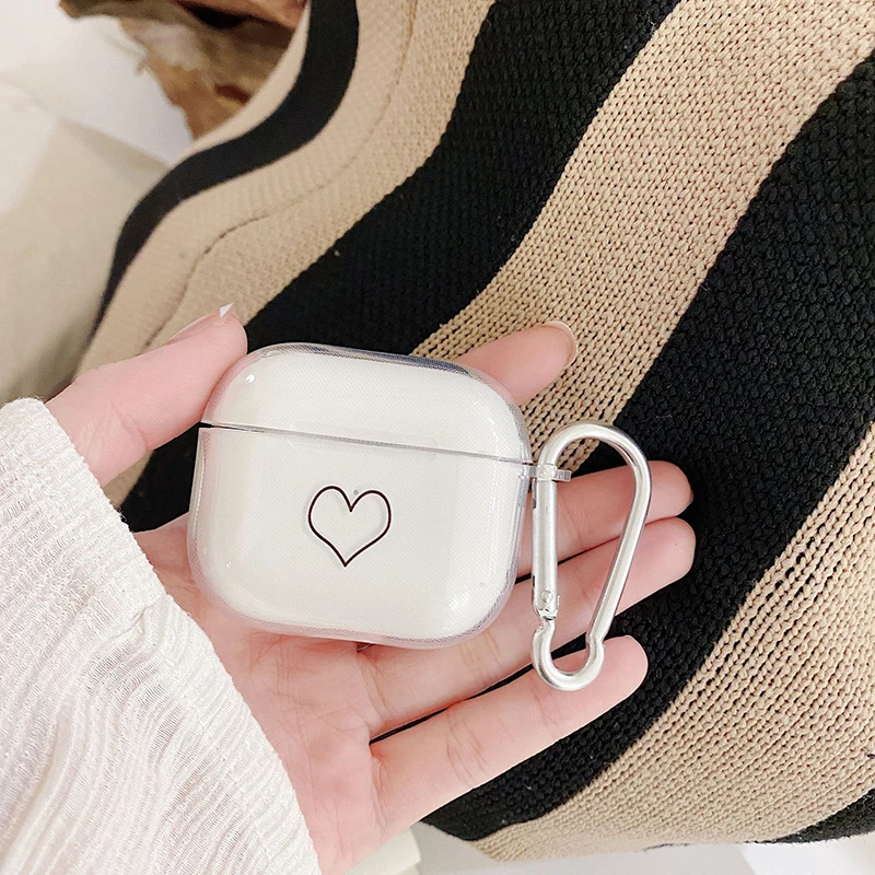 Прозрачный силиконовый чехол для Airpods 3 2 1 Pro